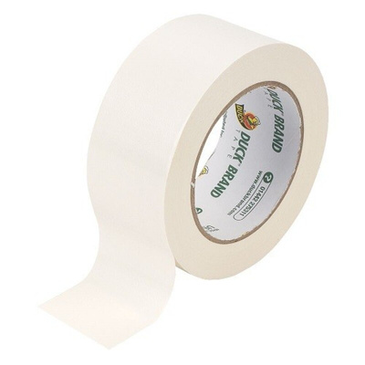 DUCK TAPE Duck Tape 232160 Duct Tape, 25m x 50mm, White, Gloss Finish