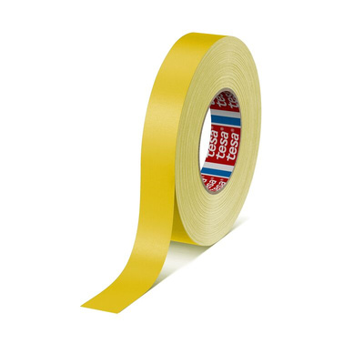 Tesa 4651 Cloth Tape, 50m x 25mm, Yellow