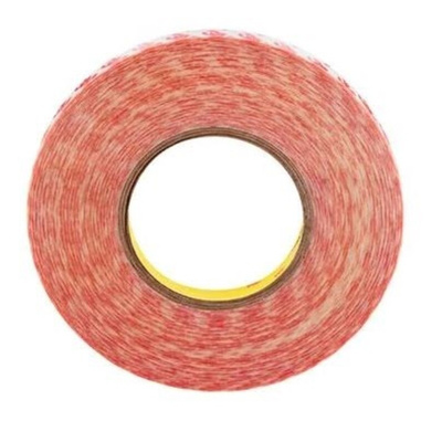 3M GPT Series White Double Sided Polyester Tape, 0.2mm Thick, Polyester Film Backing, 12mm x 50m