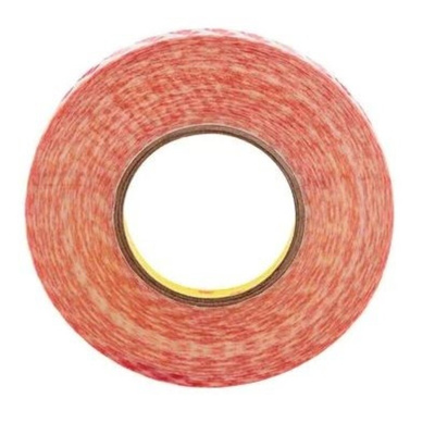 3M GPT Series White Double Sided Polyester Tape, 0.2mm Thick, Acrylic Backing, 19mm x 50m
