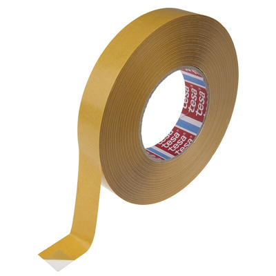 Tesa tesa fix Series 4970 White Double Sided Plastic Tape, 0.23mm Thick, 16.9 N/cm, PVC Backing, 25mm x 50m