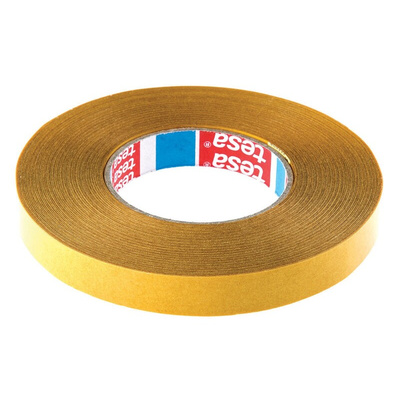 Tesa tesa fix Series 51970 Transparent Double Sided Plastic Tape, 0.22mm Thick, 17 N/cm, PP Backing, 19mm x 50m