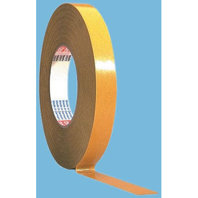 Tesa tesa fix Series 51970 Transparent Double Sided Plastic Tape, 0.22mm Thick, 17 N/cm, PP Backing, 50mm x 50m