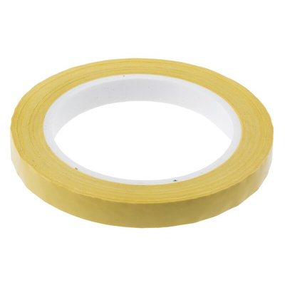 RS PRO AT4004 Yellow Polyester Film Electrical Tape, 12mm x 66m