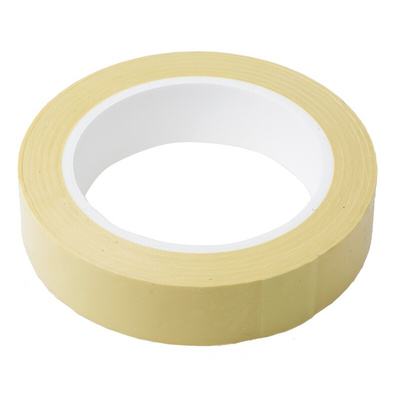 RS PRO AT4004 Yellow Polyester Film Electrical Tape, 25mm x 66m