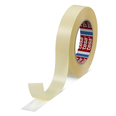 Tesa tesa fix Series 64621 White Double Sided Plastic Tape, 0.09mm Thick, 15 N/cm, PP Backing, 25mm x 50m