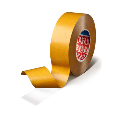 Tesa tesa fix Series 64621 White Double Sided Plastic Tape, 0.09mm Thick, 15 N/cm, PP Backing, 50mm x 50m