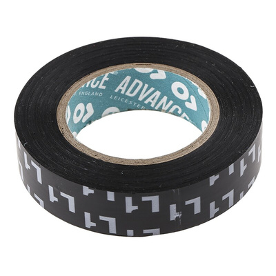 Advance Tapes AT4000 Black PVC Electrical Tape, 15mm x 10m