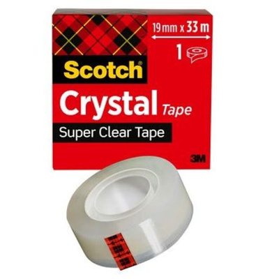3M 600 Clear Office Tape 19mm x 33m