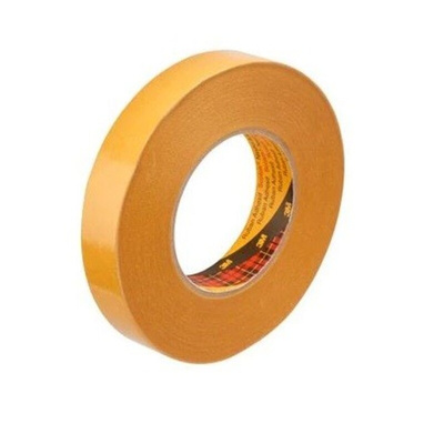 3M 9084 Beige Double Sided Paper Tape, 0.1mm Thick, 8 N/cm, Paper Backing, 25mm x 50m