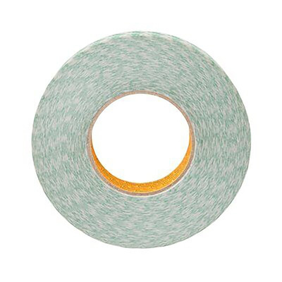 3M 9087 White Double Sided Plastic Tape, 0.26mm Thick, 5.2 N/cm, PVC Backing, 25mm x 50m