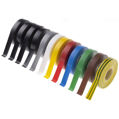 Advance Tapes AT7 Assorted PVC Electrical Tape, 12mm x 20m