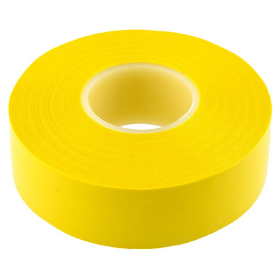 Advance Tapes AT7 Yellow PVC Electrical Tape, 19mm x 20m