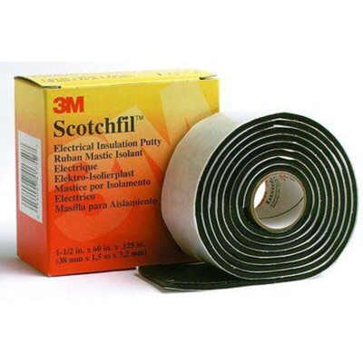3M Scotchfil Black Synthetic Rubber Electrical Tape, 38mm x 1.5m