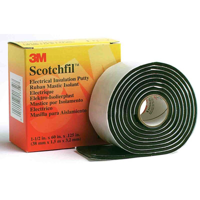 3M Scotchfil Black Synthetic Rubber Electrical Tape, 38mm x 1.5m