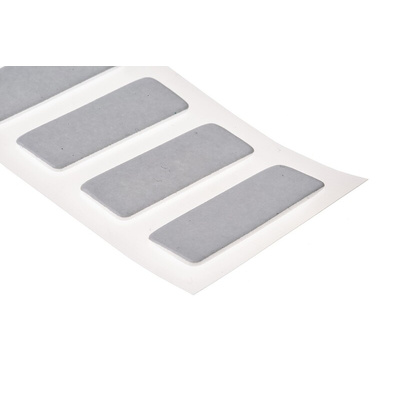 Hi-Bond VST 4110W White Double Sided Adhesive Square, 1.1mm Thick, 35.8 N/cm, 12mm x 34mm