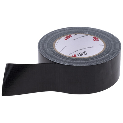 3M VALUE DUCT 1900 Scotch 1900 Duct Tape, 50m x 50mm, Black