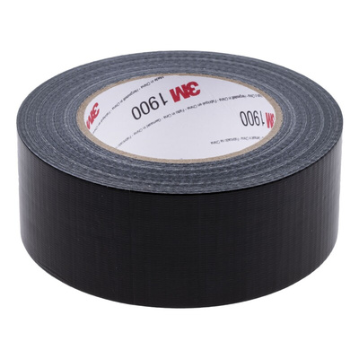 3M VALUE DUCT 1900 Scotch 1900 Duct Tape, 50m x 50mm, Black