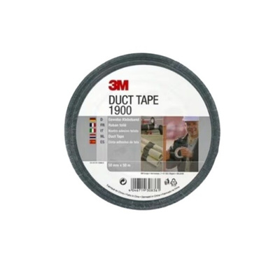 3M VALUE DUCT 1900 Scotch 1900 Duct Tape, 50m x 50mm, Black