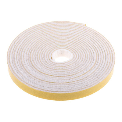 RS PRO White Foam Tape, 15mm x 6m, 3.2mm Thick