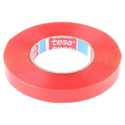 Tesa tesa fix Series 4967 Transparent Double Sided Plastic Tape, 0.16mm Thick, 11.3 N/cm, PET Backing, 19mm x 50m