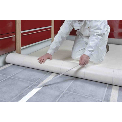 Tesa tesa fix Series 51960 White Double Sided Plastic Tape, 0.25mm Thick, 4.7 N/cm, Fibranne Reinforced PP Backing,
