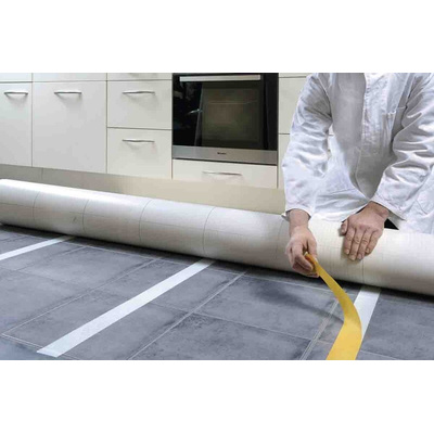 Tesa tesa fix Series 51960 White Double Sided Plastic Tape, 0.25mm Thick, 4.7 N/cm, Fibranne Reinforced PP Backing,