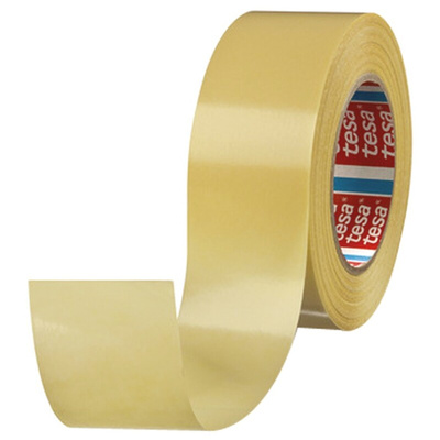 Tesa 4939 White Double Sided Cloth Tape, 0.27mm Thick, 50 N/cm, Cloth Backing, 25mm x 50m