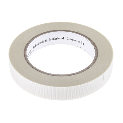 3M Tape 69 Scotch 69 Cloth Tape, 33m x 19mm, White, Glass Finish