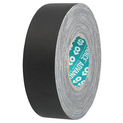 Advance Tapes AT160 Cloth Tape, 50m x 15mm, Black, Matt Finish