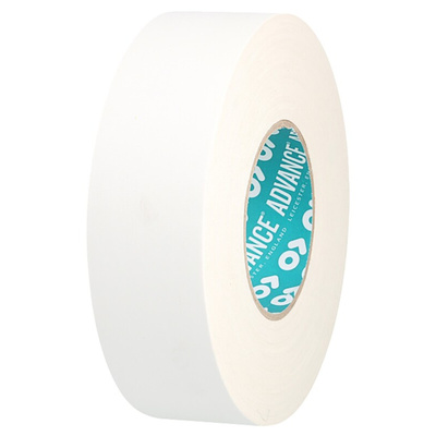 Advance Tapes AT160 Cloth Tape, 50m x 12mm, White, Matt Finish