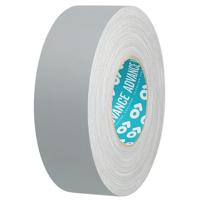 Advance Tapes AT160 Cloth Tape, 50m x 12mm, Grey, Matt Finish