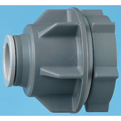 JG Speedfit Straight Tank Coupler PVC Pipe Fitting, 15mm