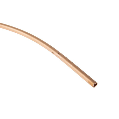 RS PRO 120 bar 10m Long Copper Pipe, 6.35mm Outer Diam. Copper