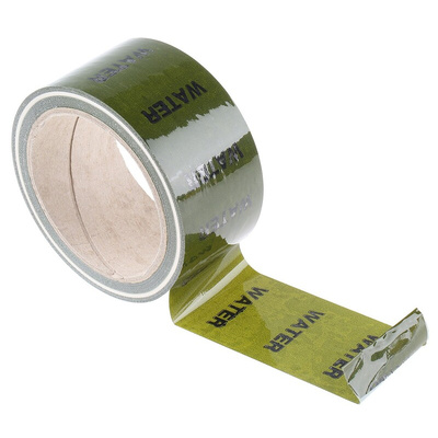 RS PRO Green PP, Vinyl Pipe Marking Tape, text Water, Dim. W 50mm x L 33m