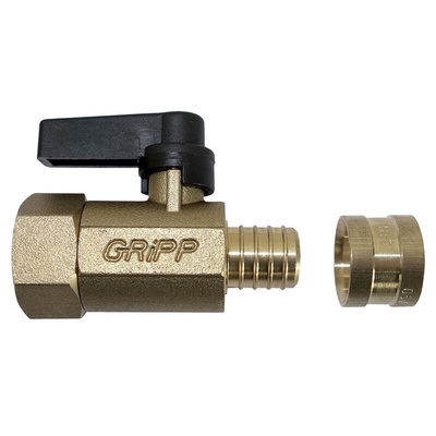 Watts Brass Pipe Fitting, Straight Compression Manifold Valve 1/2in
