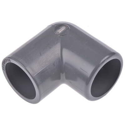 Georg Fischer 90° Elbow PVC Pipe Fitting, 1/2in