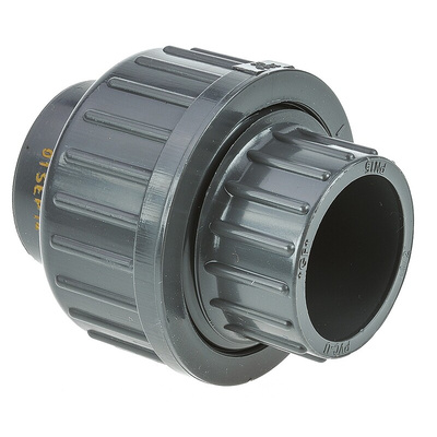 Georg Fischer Straight Union PVC Pipe Fitting, 1/2in