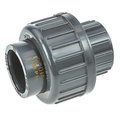 Georg Fischer Straight Union PVC Pipe Fitting, 1/2in