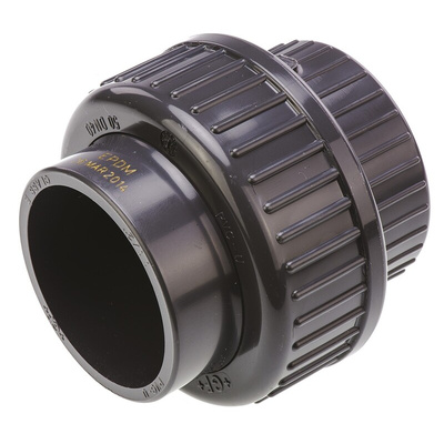 Georg Fischer Straight Union PVC Pipe Fitting, 3/4in