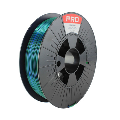 RS PRO 1.75mm Blue/Green 3D Printer Filament, 300g