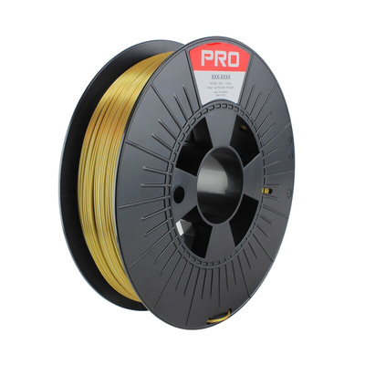 RS PRO 1.75mm Gold/Silver 3D Printer Filament, 300g