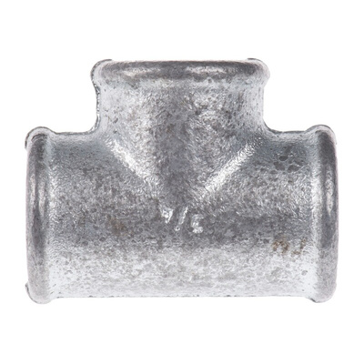 Georg Fischer Galvanised Malleable Iron Fitting Tee, Female BSPP 3/4in to Female BSPP 3/4in to Female BSPP 3/4in