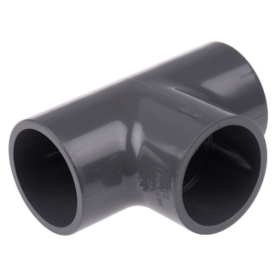 Georg Fischer 90° Equal Tee PVC Pipe Fitting, 32mm