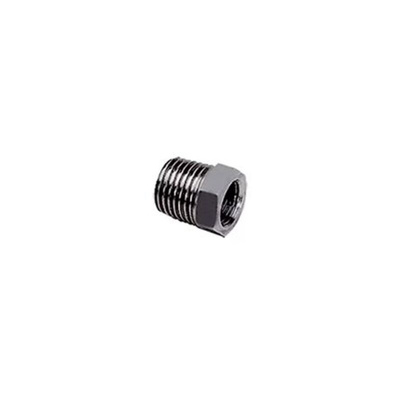 Brass Pipe Fitting, Straight Push Fit Reducer, Male 1/2in to Female BSPP 3/8in