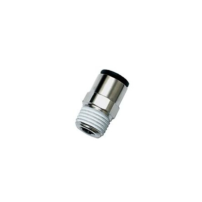 Brass Pipe Fitting, Straight Push Fit Compression Olive, Male 1/8in 6mm