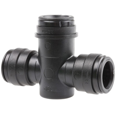 JG Speedfit Water Trap Tee PVC Pipe Fitting, 22mm