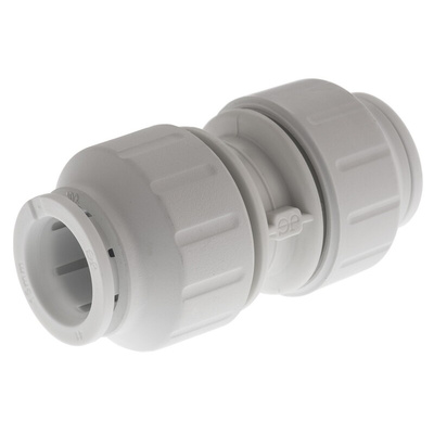 John Guest Straight Coupler PVC Pipe Fitting, 15mm