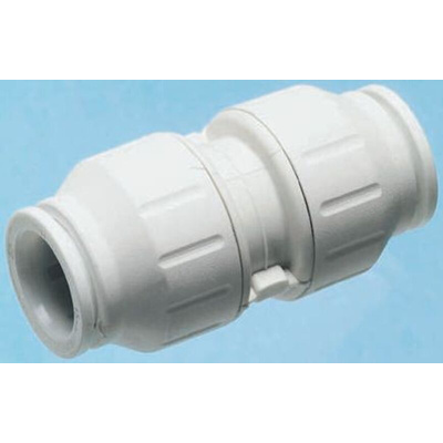 John Guest Straight Coupler PVC Pipe Fitting, 22mm