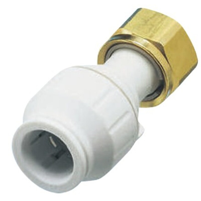 John Guest Straight Tap Adapter PVC Pipe Fitting, 15mm